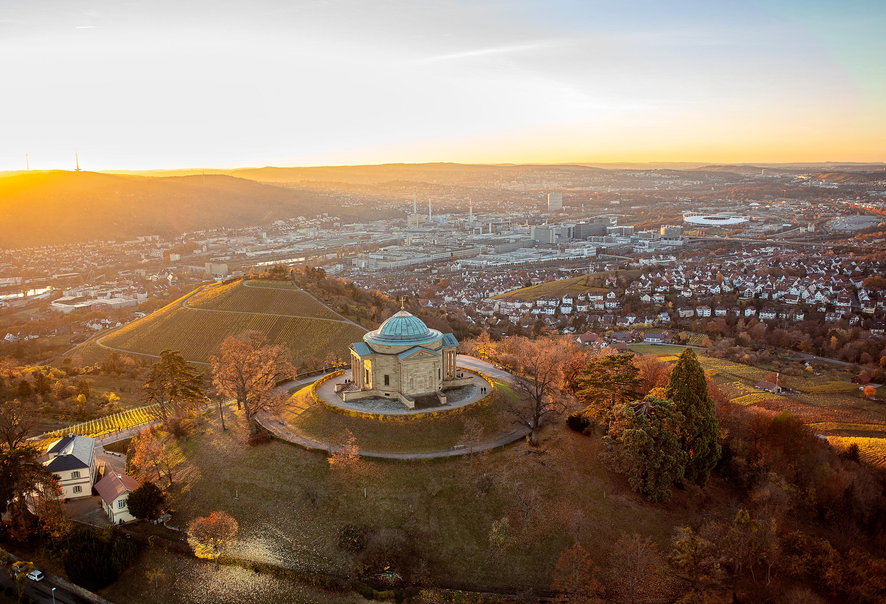 Grabkapelle Württemberg · Stuttgart — Drone photography by Daniel Stauch